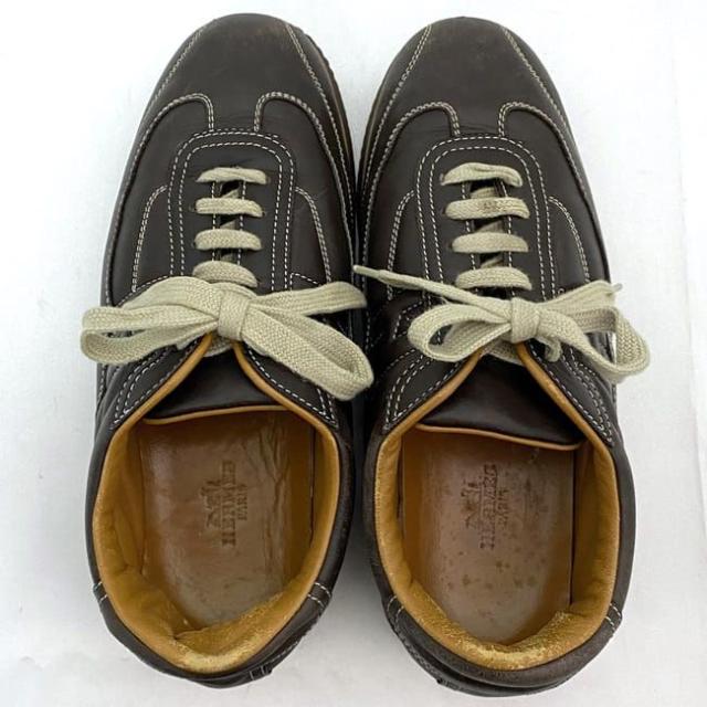 エルメス クイック スニーカー ec-21024 ブラウン 24.0cm レザー 中古 HERMES 靴 刺繍 Ｈ ロゴ アパレル レディース 女性 定番 人気 シンプル お洒落 カジュアル 革 茶色 ブランドシューズ 歩きやすい エレガント シューズ 高級感 上品 ブランド 本物 鑑定済み