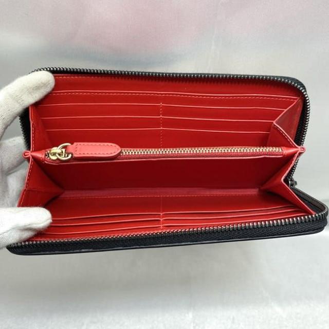 クリスチャン ルブタン ラウンドファスナー 長財布 ec-21096 イエロー