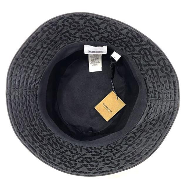 BURBERRY バケットハット TBモノグラムブラック Mサイズ