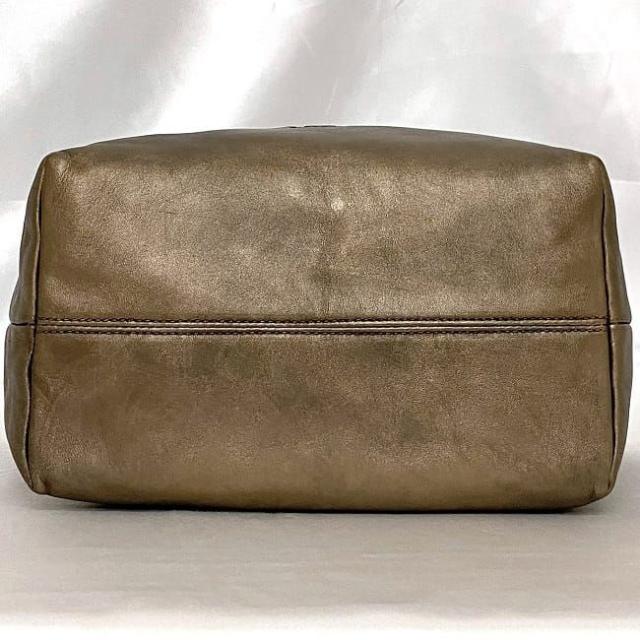 ロエベ トートバッグ ec-21610 メタリック ブラウン アナグラム 美品