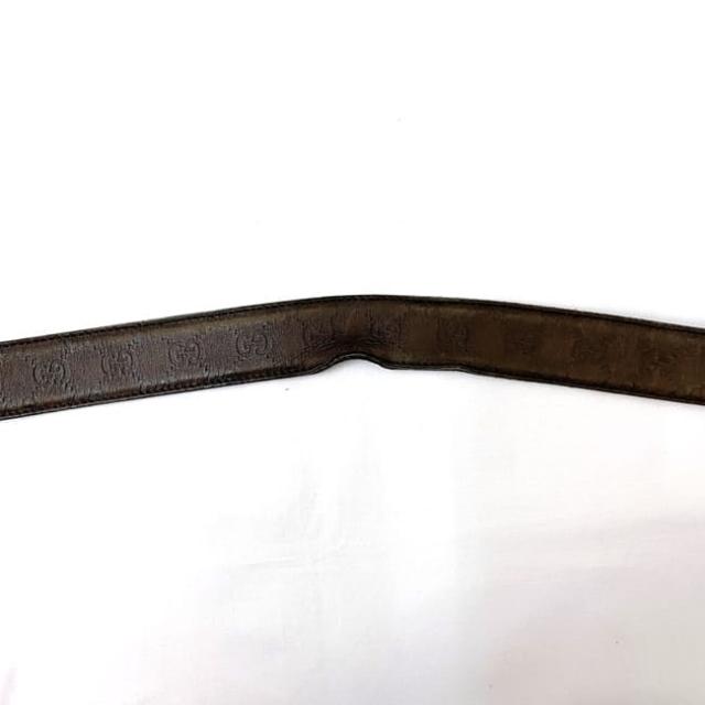 グッチ ベルト ec-22234 ブラウン インターロッキング シマ 114984