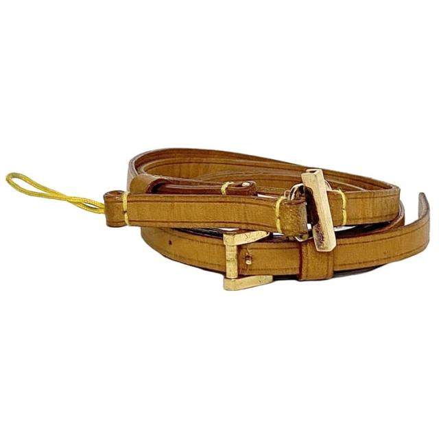 ルイ ヴィトン ネック ストラップ バンドリエール テレフォン ジャポン ec-22242 ベージュ M63058 美品 ヌメ革 中古 TH0022 LOUIS VUITTON ネックストラップ ロング 首下げ ホルダー 人気 LV 定番 レディース メンズ 小物 高級感 上品 ブランド 本物 鑑定済み