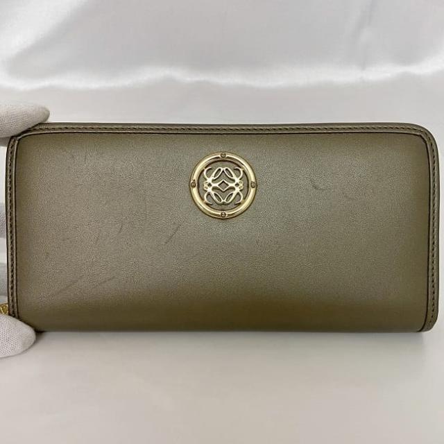 ロエベ ラウンドファスナー 長財布 ec-22282 ブラウンゴールド アマソナ 174.06.F13 美品 財布 レザー 中古 061111 LOEWE アナグラム ロゴ 金具 ファスナー ロング シンプル ヴィンテージ シンプル 定番 人気 レディース メンズ ブランド 本物 鑑定済み ロエベ ラウンドファスナー 長財布 ec-22282 ブラウンゴールド