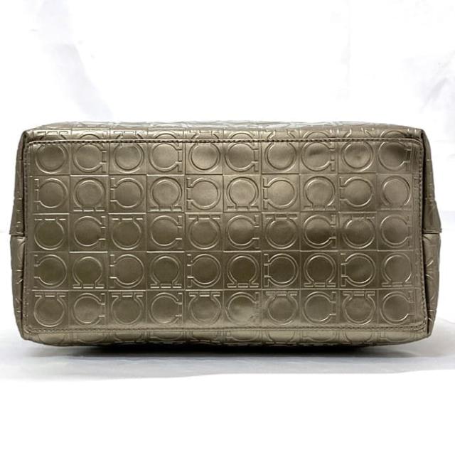 サルヴァトーレ フェラガモ トートバッグ ec-22335 ゴールド グレー