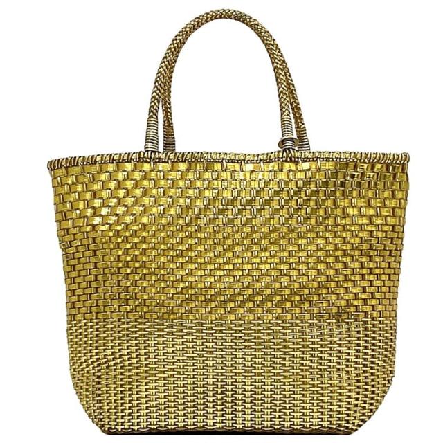 アンテプリマ トートバッグ ec-22337 イエロー ゴールド 美品 PVC 中古 ANTEPRIMA ハンドバッグ 大容量 編み込み ヴィンテージ 軽い トート 女性 レディース 黄色 お洒落 シンプル 定番 人気 鞄 バッグ 通勤 通学 鮮やか 高級感 上品 ブランド 本物 鑑定済み