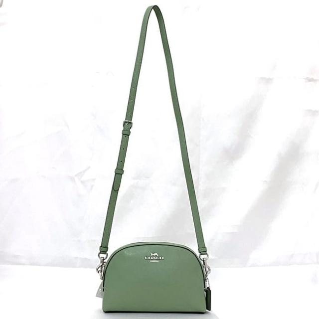 コーチ ショルダーバッグ ec-22444 ライトグリーン CR348 未使用 美品 レザー Sランク COACH クロスボディ 肩掛け ファスナー ロゴ シンプル レディース プレゼント ギフト 贈り物 記念日 誕生日 革 緑色 バッグ 鞄 お洒落 小さい 上品 ブランド 本物 鑑定済み コーチ ショルダーバッグ ec-22444 ライトグリーン CR348 未使用 美品