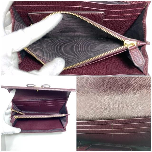 サルヴァトーレ フェラガモ 二つ折り 長財布 ec-22483 ボルドー ヴァラ