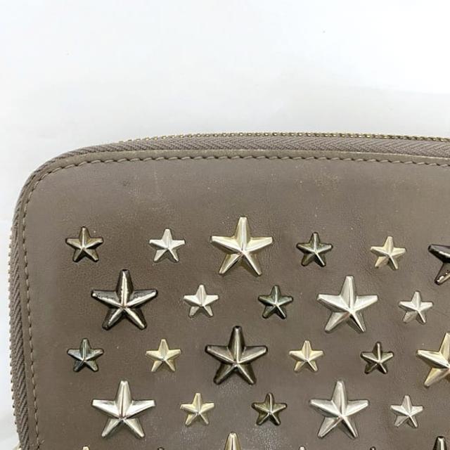 ジミーチュウ ラウンドファスナー 長財布 ec-22525 ベージュ フィリパ