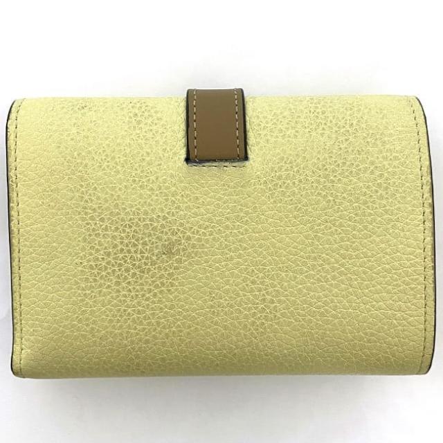 ロエベ 三つ折り 財布 ec-22526 イエロー アナグラム C660S86X01