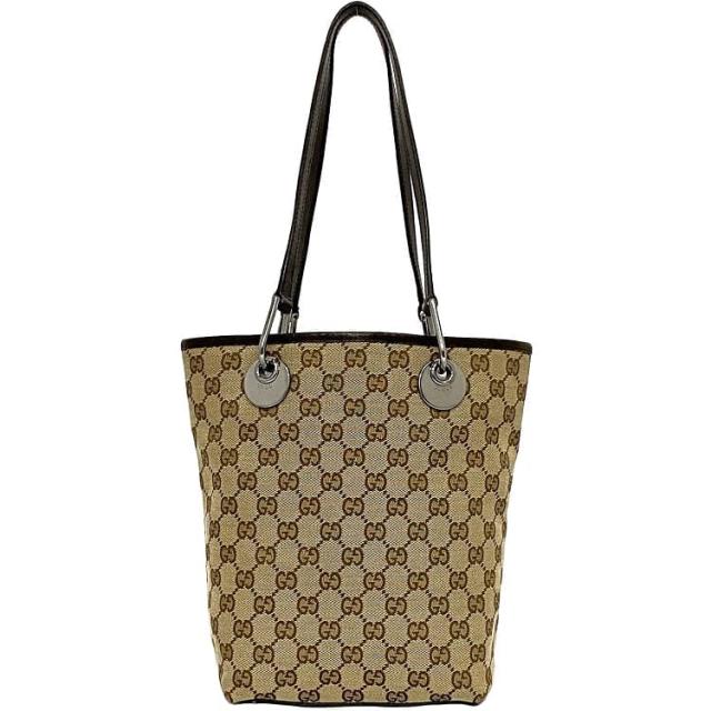 正規品鑑定済み GUCCI グッチ　キャンバス×革　トートバッグ GG柄 美品 グッチ(GUCCI) レザー トートバッグ | 通販・人気ランキング - 価格.com