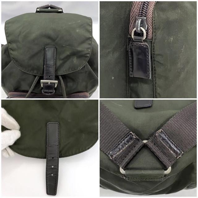 ☆美品 PRADAプラダ リュック ナイロン カーキ系 巾着 可愛い お出掛け