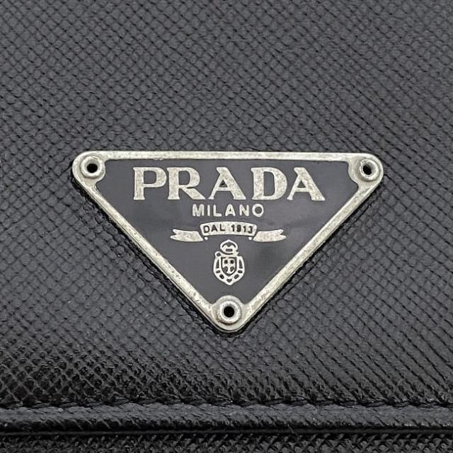 プラダ 三つ折り 財布 ec-22686 ブラック NERO M176A 美品