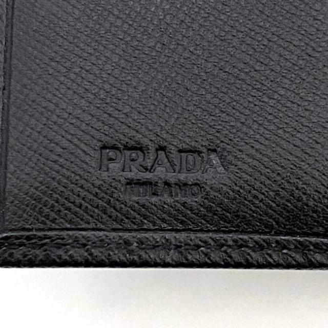 プラダ 三つ折り 財布 ec-22686 ブラック NERO M176A 美品