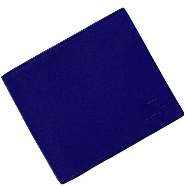 バーバリー 二つ折り 財布 ec-22838 ブルー 8078347 1 札入 未使用 美