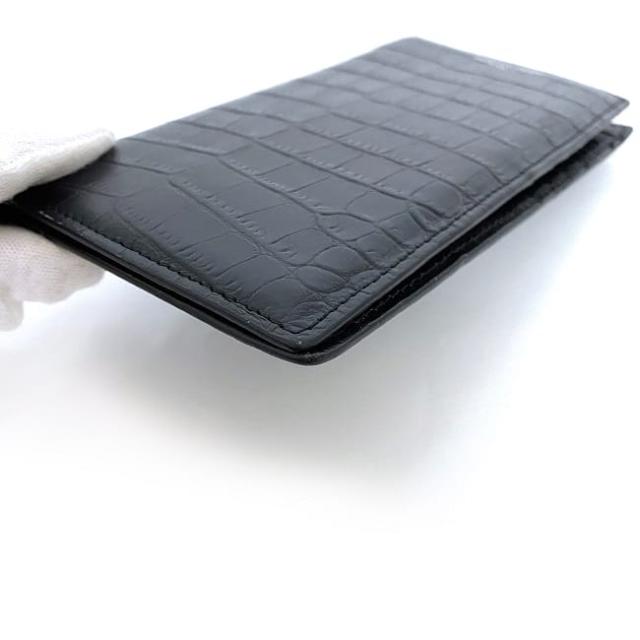 サンローラン 二つ折り 長財布 ec-22840 ブラック 369303 美品 縦 財布