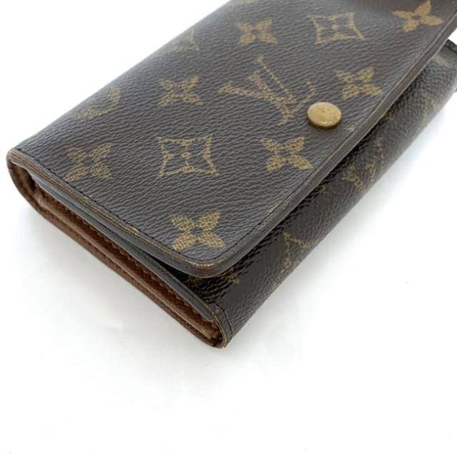 ルイヴィトン　ポルトモネビエ　トレゾール　モノグラム　二つ折り財布　折り財布　革 極美品 ルイヴィトン ポルトモネビエ トレゾール 二つ折財布