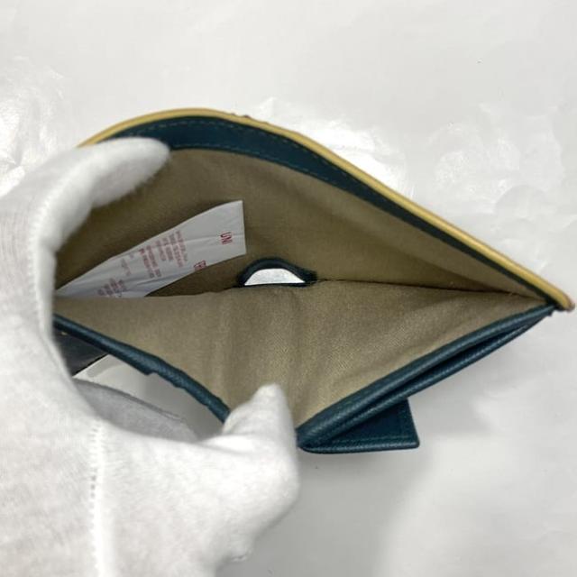 マルニ 二つ折り 財布 ec-22940 ピンク ベージュ グリーン PFMOQ14U13