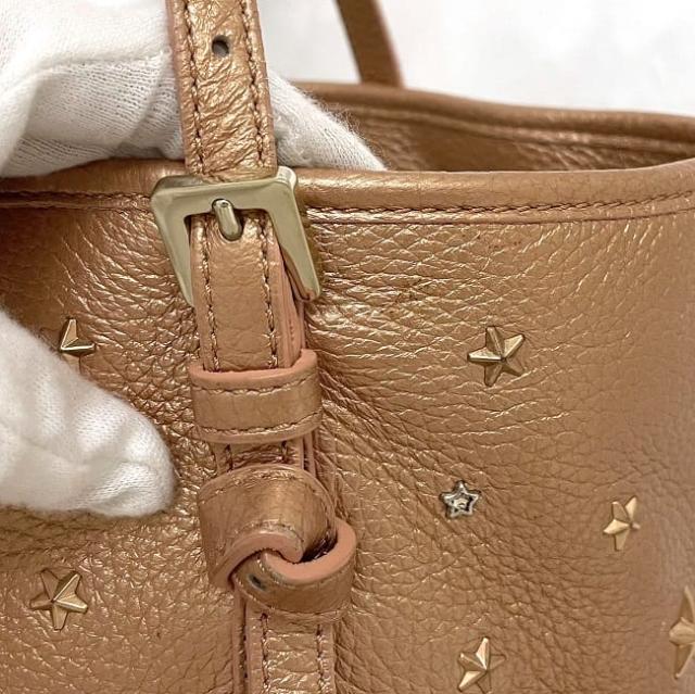 JIMMY CHOO ジミーチュウ トートバッグ レザー スタッズ 肩掛け ジミー