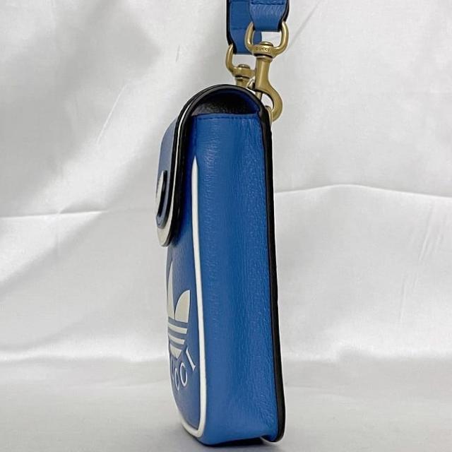 グッチ ミニ ショルダーバッグ ec-23000 ブルー アディダス 721794 未