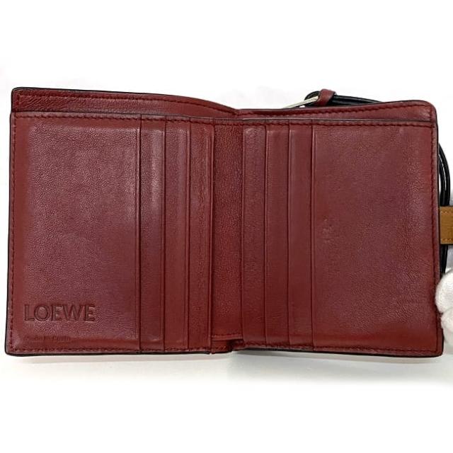 LOEWE ロエベ　アナグラム　ダブルホック　コンパクト財布 LOEWE ロエベ アナグラム ダブルホック コンパクト財布 LOEWE ロエベ