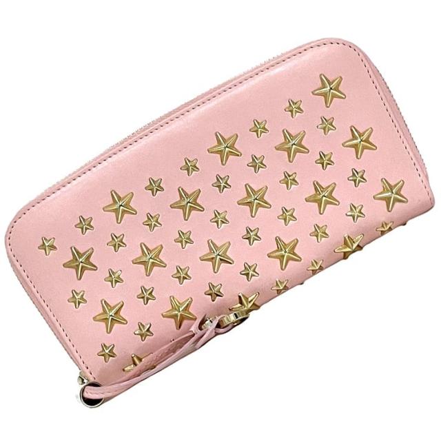 JIMMY CHOO ジミーチュウ フィリッパ ラウンドファスナー 長財布 スタースタッズ ブラック レザー Y4128817 JIMMY CHOO(ジミーチュウ) 長財布 フィリッパ グリーン×ブルー