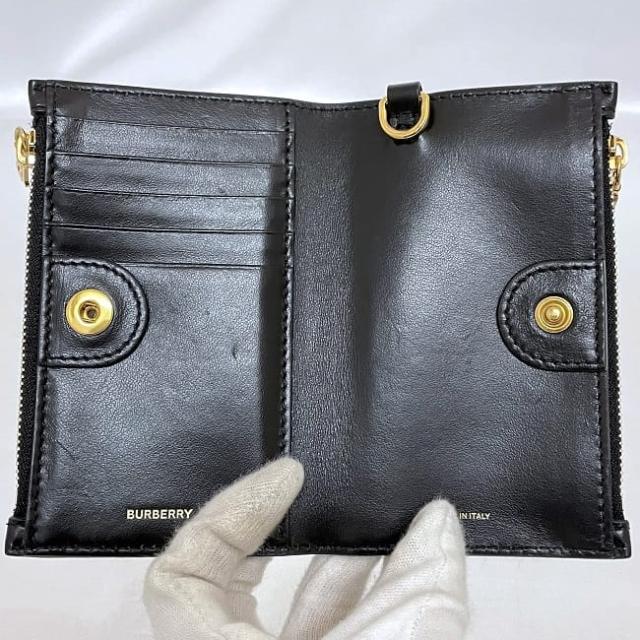 美品 Burberry バーバリー ロゴ チェーンウォレット - ブラウン バーバリー KL4BKP2L10 | [BURBERRY] (バーバリー) チェーンウォレット 財布 斜め掛け