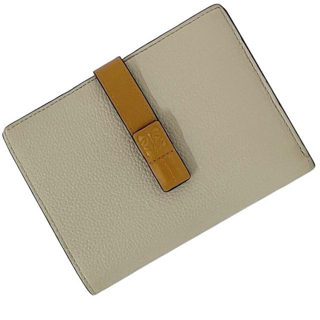 LOEWE 二つ折り財布 ブラウンレザー