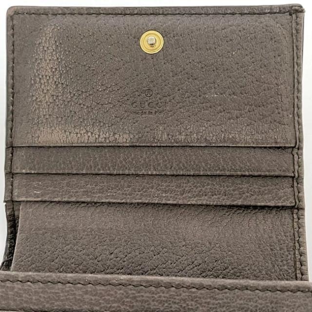 グッチ 二つ折り 財布 ec-23230 ベージュ ブラウン シェリー GGマーモント 523155 折り財布 PVC レザー 中古 0416 GUCCI GG 茶色 ロゴ 金具 ホック 折り財布 コンパクト ミニ メンズ レディース ゴールド金具 定番 人気 ブランド 本物 鑑定済み グッチ 二つ折り 財布 ec-23230 ベージュ ブラウン シェリー GG