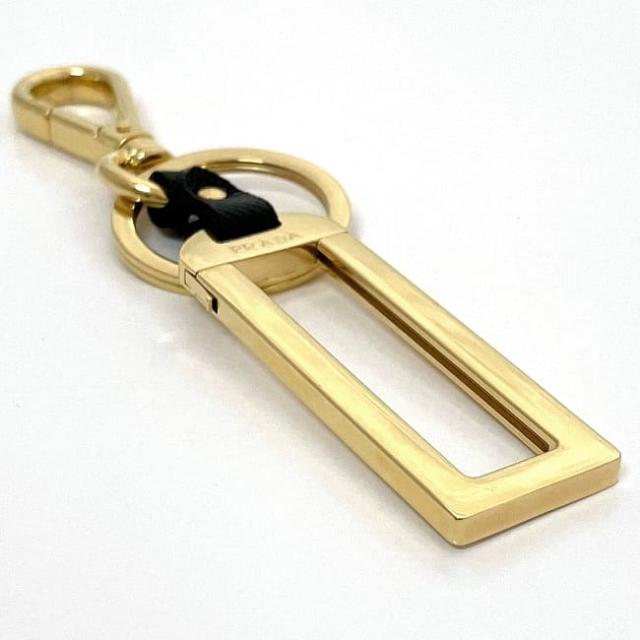 希少☆PRADA プラダ　キーホルダー　キーリング　鍵型　サフィアーノ　ゴールド ゴールド（金色）系 PRADA(プラダ) キーホルダー・キーリング