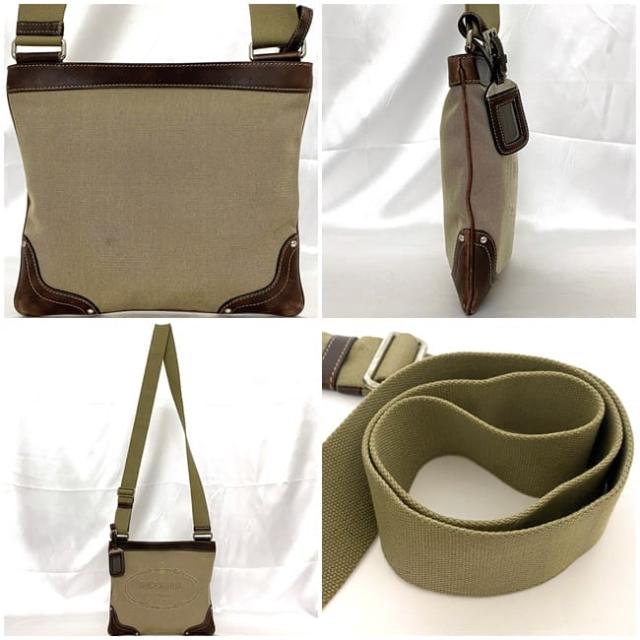 プラダ ショルダーバッグ ec-23321 ベージュ ブラウン BT0536 美品