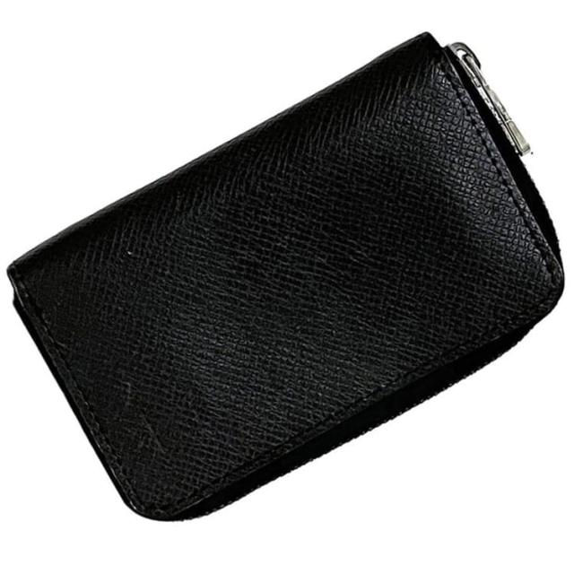 ルイ ヴィトン ケース ジッピーパース ec-23349 ブラック アルドワーズ タイガ M30511 美品 小銭入れ タイガレザー 中古 MI4185 LOUIS VUITTON コンパクト ファスナー LV シンプル 小さい 高級感 黒 小物 お洒落 小銭 上品 ブランド 本物 鑑定済み