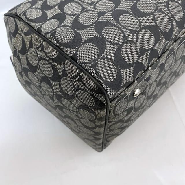 COACH ボストンバッグ ロゴ柄 グレー/ブラック COACH ボストンバッグ ロゴ柄 グレー/ブラック COACH ボストンバッグ