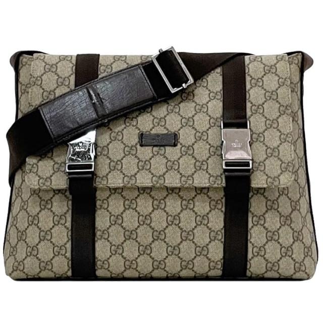 GUCCI ヴィンテージ クロスボディ ショルダーバッグ PVCレザー 中古