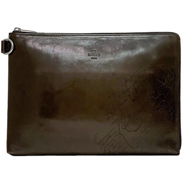 ベルルッティ カリグラフィ レザー セカンドバッグ クラッチ 書類 ポーチ 通勤 ベルルッティ カリグラフィ レザー セカンドバッグ クラッチ 書類
