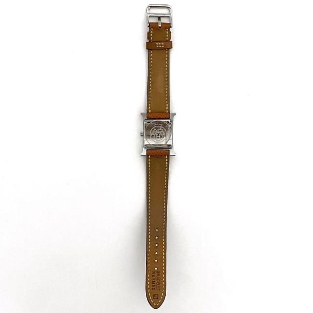HERMES ブラウンレザー クォーツ腕時計 HERMES クォーツ時計 ブラウンレザー HERMES(エルメス)の通販