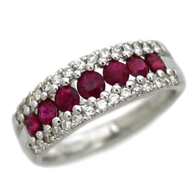 K18 パール ルビー ファッションリング 11.5号 7mm アンティーク K18 パール ルビー ファッションリング 11.5号 7mm アンティーク