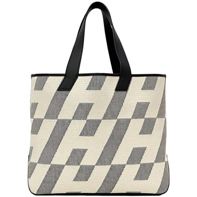 エルメス トートバッグ アンビエ ＧＭ f-21701 ナチュラルベージュ グレー ブラック 美品 キャンバス ヴォースイフト レザー 中古 Ｚ刻印 HERMES 自立 Ｈロゴ ハンドバッグ 肩掛け 大容量 黒 Ｈロゴ ハンドバッグ 軽量 男性 女性 ブランド 本物 鑑定済み