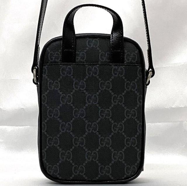 グッチ ショルダーバッグ f-21810 ブラック インターロッキング 672952
