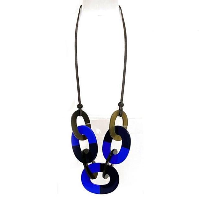 エルメス HERMES ダンカン バッファローホーン ネックレス チェーン 茶 ブラウン 白 ホワイト アクセサリー /DK ■OH レディース HERMES エルメス ダンカン ネックレス バッファローホーン レディース