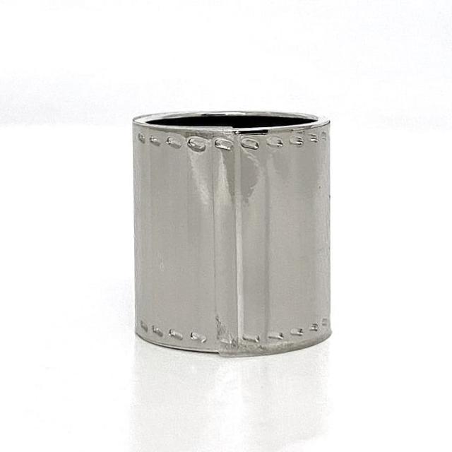 エルメス スカーフリング f-22270 シルバー サドル 未使用 美品 メタル