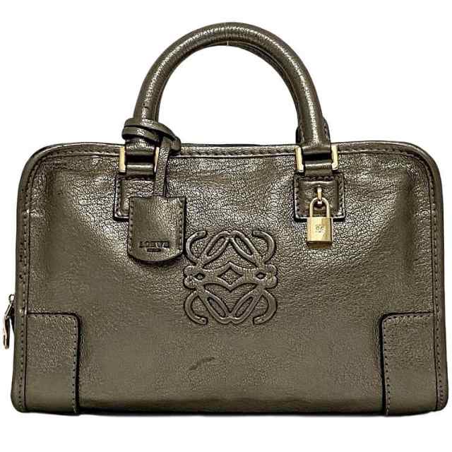 ロエベ ハンドバッグ アマソナ 23 f-22445 ゴールド アナグラム 美品 ミニバッグ レザー 中古 061003 LOEWE ファスナー 金色 ロゴ 自立 ミニバッグ トートバッグ ヴィンテージ 鍵 レディース メンズ 定番 人気 ワンポイントロゴ ブランド 本物 鑑定済み