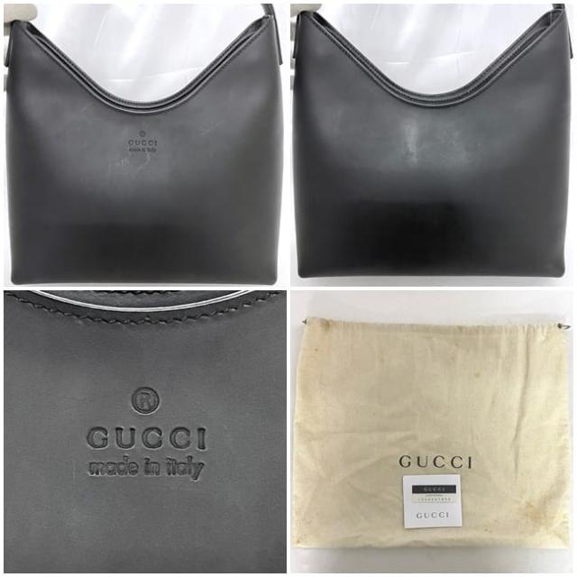 グッチ セミショルダー バッグ f-22448 ブラック 001 377 8 美品