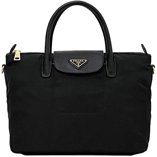 PRADA プラダ 黒 ナイロン トートバッグ 美品 鑑定済］PRADA プラダ トートバッグ 黒 ナイロン 【公式通販】