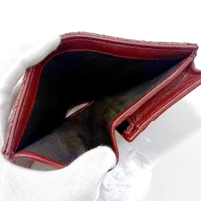 グッチ 二つ折り 財布 f-22475 レッド GGマーモント 466492 美品