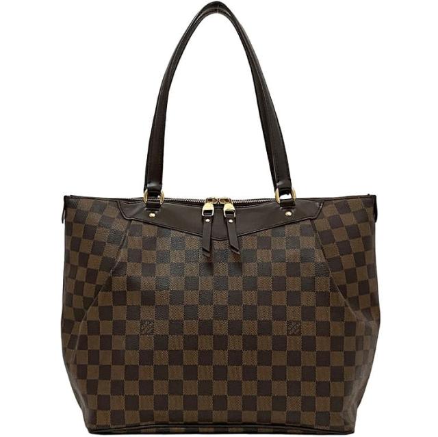 ルイ ヴィトン トートバッグ ウエストミンスター ＧＭ f-22577 ブラウン ダミエ エベヌ N41103 美品 ダミエキャンバス 中古 FL2151 LOUIS VUITTON 肩掛け 茶色 ファスナー シンプル 大容量 ファスナー レディース メンズ ビジネス ブランド 本物 鑑定済み