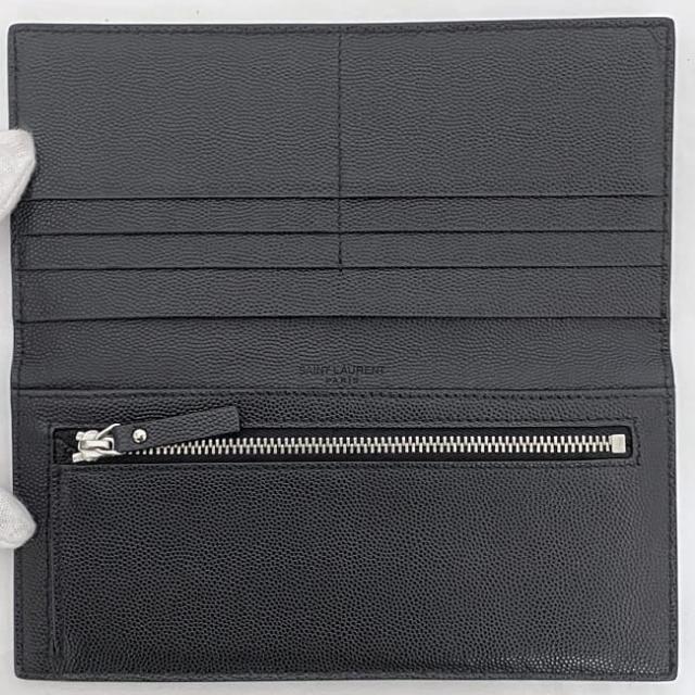 サンローラン 二つ折り 長財布 f-22675 ブラック TGN556297 0920 美品