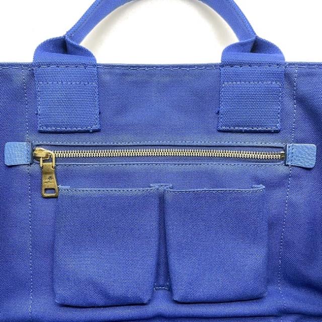 送料無料】 プラダ トートバッグ f-22702 ブルー COBALTO カナパ