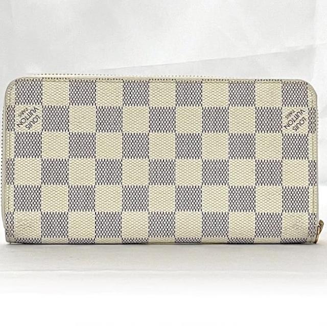 ルイ ヴィトン ラウンドファスナー 長財布 ジッピーウォレット f-22719 グレー ホワイト ダミエ アズール N41660 美品 財布 ダミエキャンバス 中古 CA3069 LOUIS VUITTON ファスナー 白 ロング ウォレット ロゴ 女性 男性 定番 人気 ブランド 本物 鑑定済み ルイ ヴィトン ラウンドファスナー 長財布 ジッピーウォレット f-22719