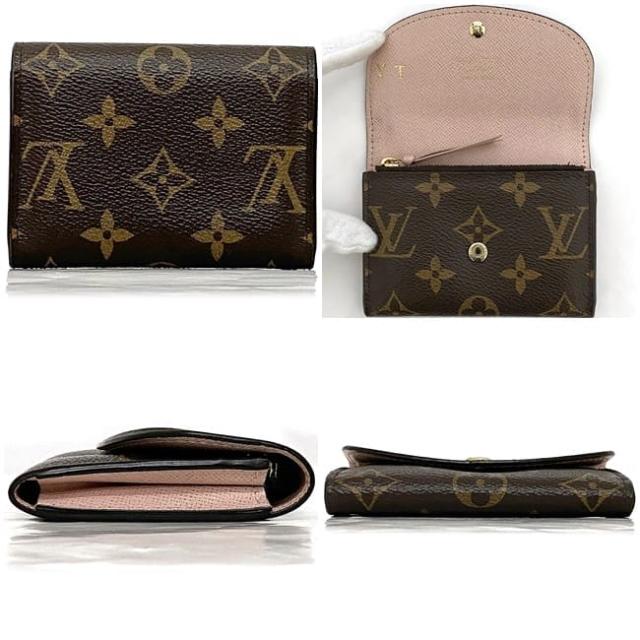 美品　Louis Vuitton ポルトモネロザリ　ケース　財布　IC Louis Vuitton ポルトモネロザリコインケース財布ICチップ