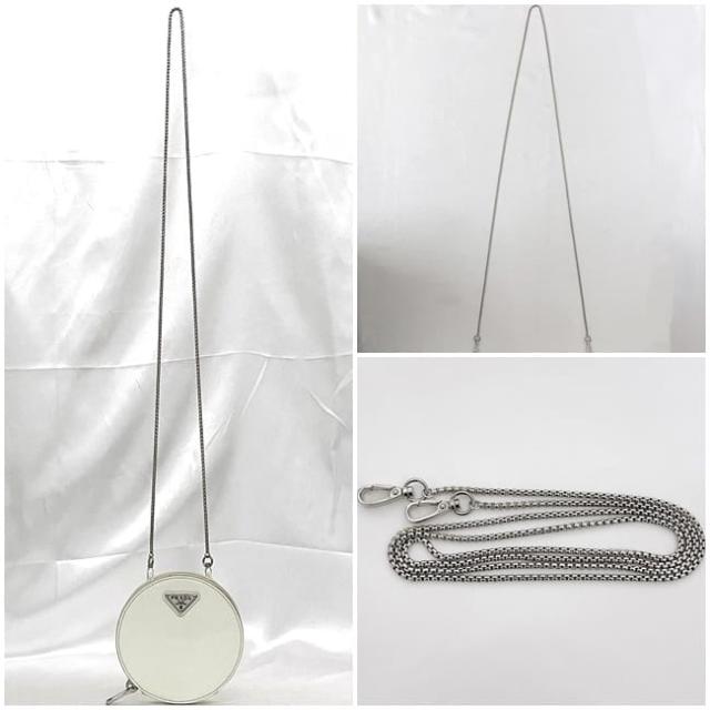 プラダ チェーン ショルダーバッグ f-22966 ホワイト 1NA003 美品